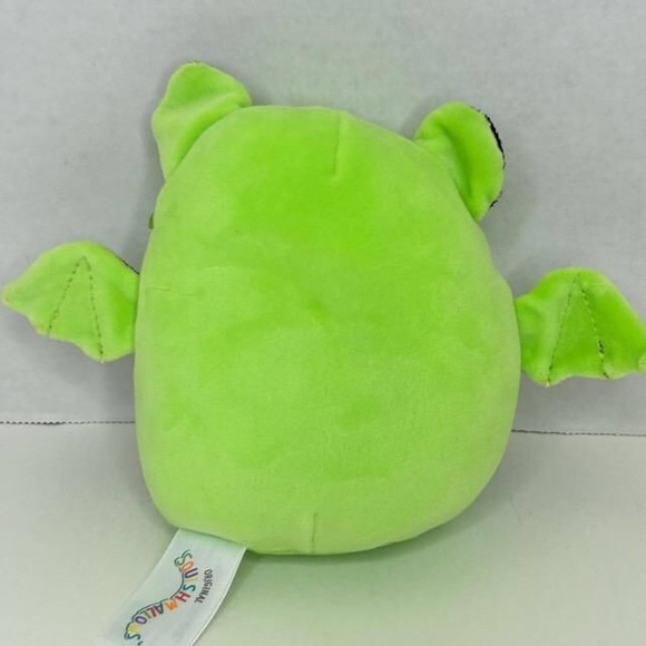 🎃 LEAP 🦇 FTM Lime Green & Black Bat Halloween 2024 Original Squishmallow NWT - Picture 6 of 8